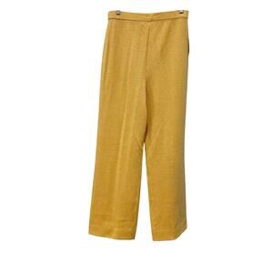 St. John Women's Straight Leg Pull-On Pant Palomino Yellow Size 12 NWT